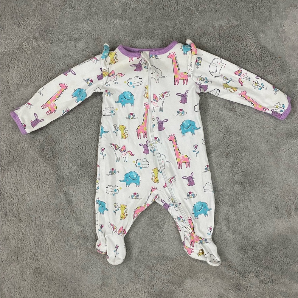 Colorful Animal Print Kids One Piece